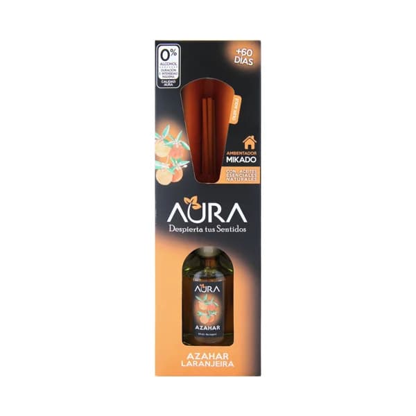 AURA Ambientador de varillas con aroma a azahar AURA 50 ml.. - 0.05 l - Imagen del producto en Findit
