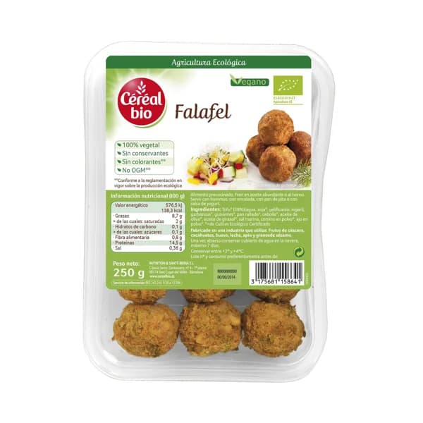 NATURECOR Falafel tradicional con Tofu Biológico NATURECOR 250 g. - 0.25 kg - Imagen del producto en Findit