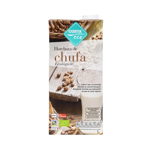 COSTA ECO Horchata de Chufa ecológica COSTA 1 l. - 1 l - Imagen del producto en Findit