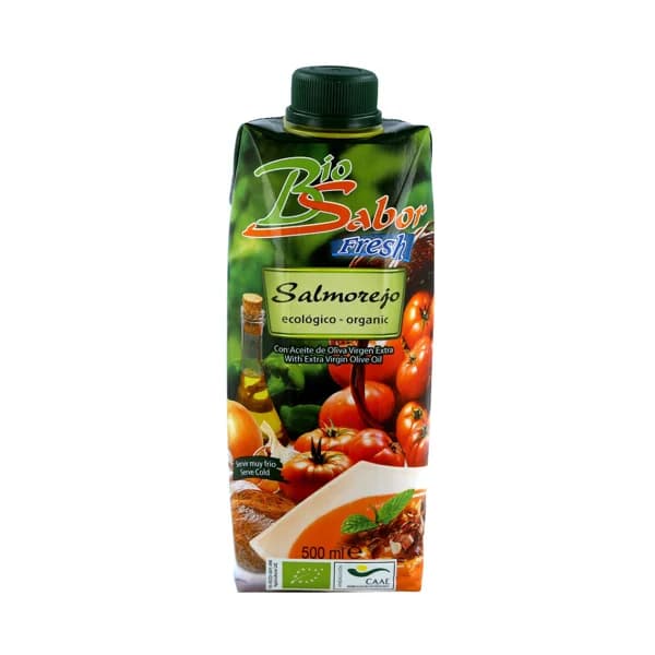 BIOSABOR Salmorejo ecológico Fresh SABOR 500 ml. - 0.5 l - Imagen del producto en Findit