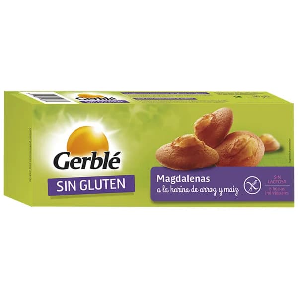 GERBLÉ Magdalenas sin gluten GERBLÉ, 180 g. - 0.18 kg - Imagen del producto en Findit
