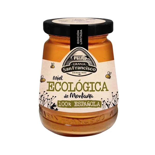 GRANJA SAN FRANCISCO Miel de montaña ecológica GRANJA SAN FRANCISCO, 250 g. - 0.25 kg - Imagen del producto en Findit