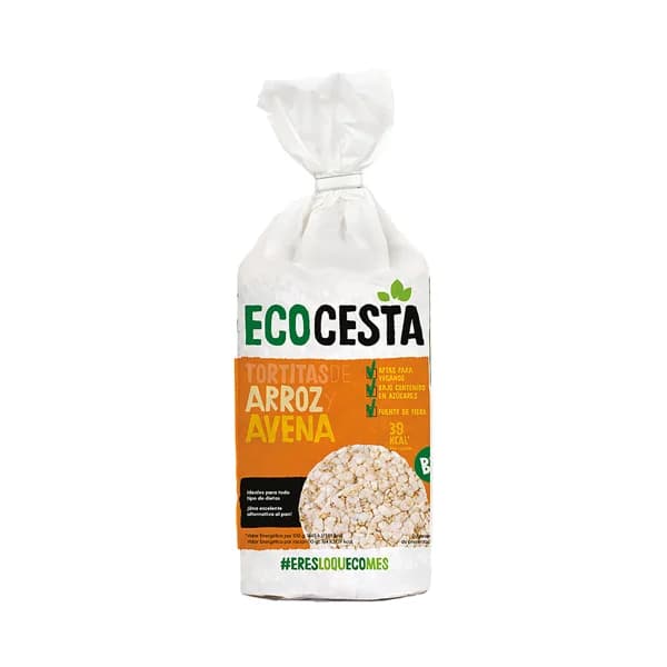 ECOCESTA Tortitas de arroz y avena, ecológicas, aptas para veganos 115 g. - 0.12 kg - Imagen del producto en Findit