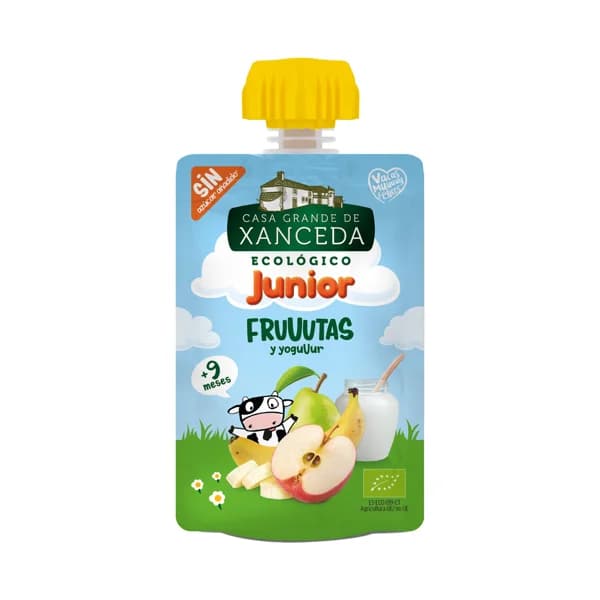 CASA GRANDE DE XANCEDA Bolsita de yogur ecológico más fruta CASA GRANDE DE XANCEDA 90 g. - 0.09 kg - Imagen del producto en Findit