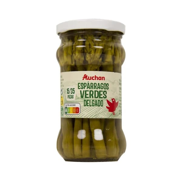 PRODUCTO ALCAMPO Espárragos verdes delgados 15/35 piezas frasco de 100 g. - 0.1 kg - Imagen del producto en Findit