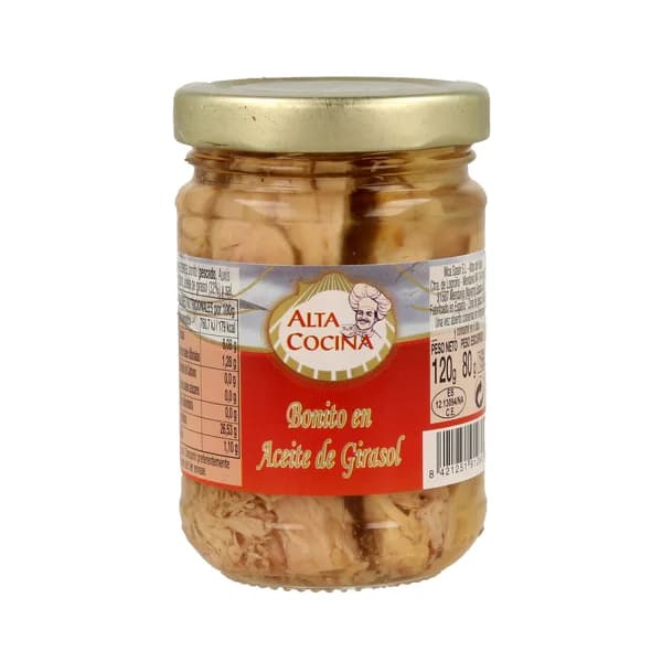 ALTA COCINA Bonito en aceite vegetal 80 g. - 0.08 kg - Imagen del producto en Findit