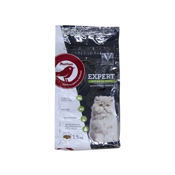 PRODUCTO ALCAMPO Pienso para gatos completo que favorece la expulsión de la bolas de pelo PRODUCTO ALCAMPO 1.5 Kg. - 1.5 kg - Imagen del producto en Findit