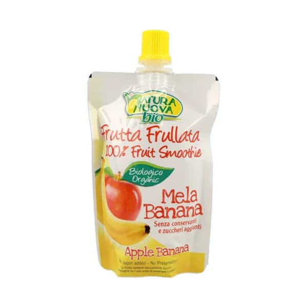 NATURA NUOVA Bolsita de manzana y plátano de origen ecológicos y sin azucares añadidos NATURA NUOVA Bio 100 g. - 0.1 kg - Imagen del producto en Findit
