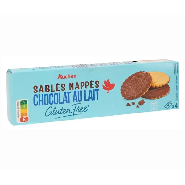 PRODUCTO ALCAMPO Galletas sin gluten cubierta de chocolate 150 g. - 0.15 kg - Imagen del producto en Findit