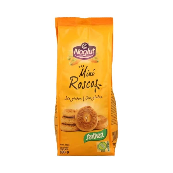 NOGLUT Mini roscos, sin gluten, SANTIVERI NOGLUT, 180 gramos. - 0.18 kg - Imagen del producto en Findit
