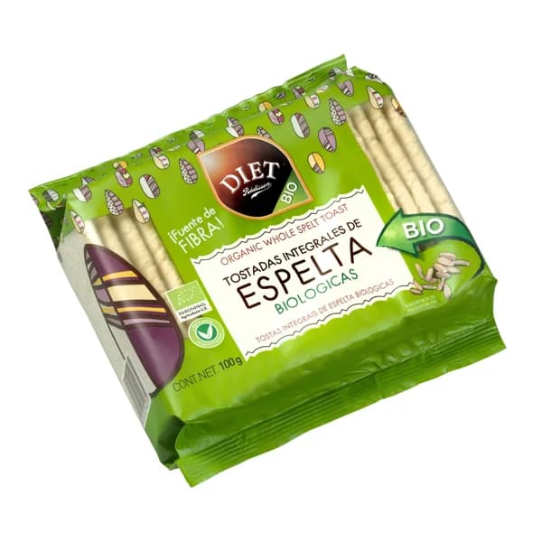 DIAT RADISSON Tostadas integrales de espelta ecológica 100 g. - 0.1 kg - Imagen del producto en Findit