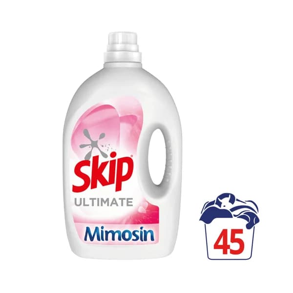 SKIP Ultimate Detegente líquido para lavadora con fragancia a Mimosín 45 lavados, 2.025 l. - 1 ud - Imagen del producto en Findit