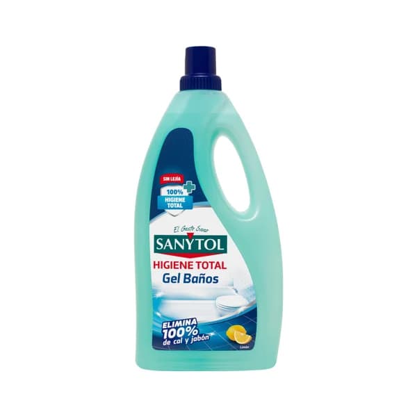 SANYTOL Limpiador de baño en gel sin lejia, aroma a limón 1.2 l. - 1.2 l - Imagen del producto en Findit