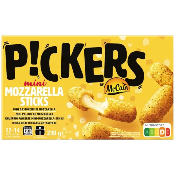 McCAIN Pickers Mini palitos rellenos de queso mozzarella 230 g. - 0.23 kg - Imagen del producto en Findit
