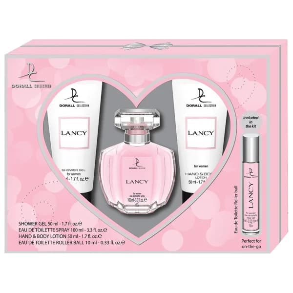 DORALL COLLECTION Lancy Estuche para mujer con colonia, gel y loción para manos y cuerpo. - 1 ud - Imagen del producto en Findit