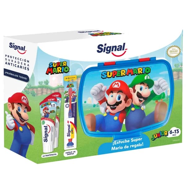 SIGNAL Super Mario Estuche con productos para la higiene dental infantil (6 - 13 años) - 1 ud - Imagen del producto en Findit