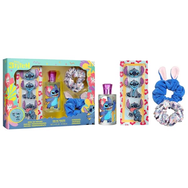 DISNEY Stitch Estuche infantil con colonia, coleteros y parches termoadhesivos. - 1 ud - Imagen del producto en Findit