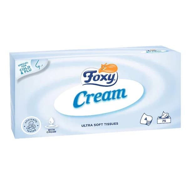 FOXY Tissues de celulosa faciales FOXY Cream 75 uds. - 1 ud - Imagen del producto en Findit