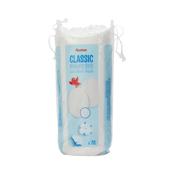 PRODUCTO ALCAMPO Discos demaquillantes ovalados duo PRODUCTO ALCAMPO 70 uds. - 1 ud - Imagen del producto en Findit