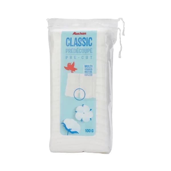 PRODUCTO ALCAMPO Algodón precoratado multiusos, ideal para desmaquillar PRODUCTO ALCAMPO 100 g. - 0.1 kg - Imagen del producto en Findit