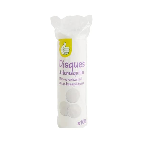 PRODUCTO ECONÓMICO ALCAMPO Discos desmaquilladores PRODUCTO ECONÓMICO ALCAMPO 100 uds. - 1 ud - Imagen del producto en Findit