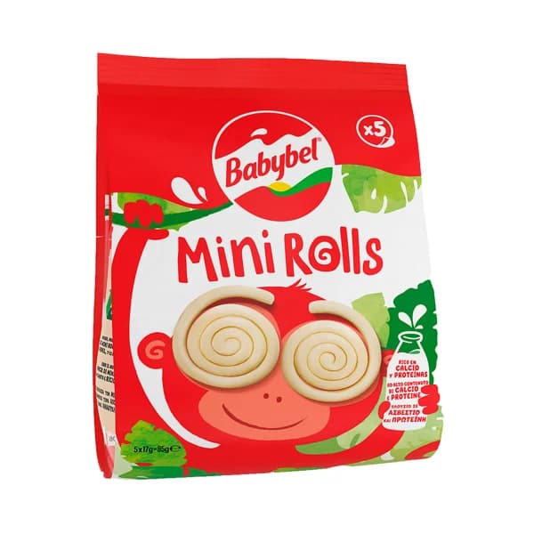 BABYBEL Quesitos tiernos enrollados BABYBELMINI ROLLS 5 uds. 85 g. - 0.09 kg - Imagen del producto en Findit