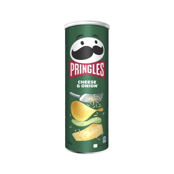 PRINGLES Patatas con forma de teja sabor a queso y cebolla PRINGLES 165 g. - 0.17 kg - Imagen del producto en Findit