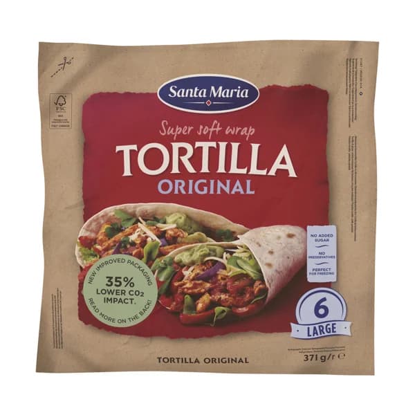 SANTA MARÍA Tortillas mejicanas SANTA MARÍA 371 g. - 0.37 kg - Imagen del producto en Findit
