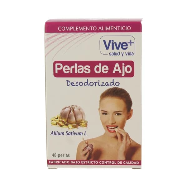 VIVE+ SALUD Y VIDA Perlas de ajo VIVE PLUS 48 uds. - 1 ud - Imagen del producto en Findit
