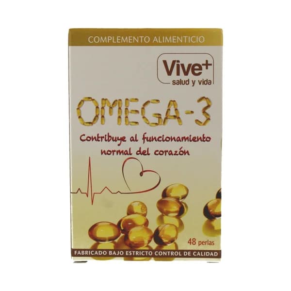 VIVE+ SALUD Y VIDA Perlas de omega 3 VIVE PLUS 48 uds. - 1 ud - Imagen del producto en Findit