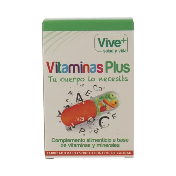 VIVE+ SALUD Y VIDA Complemento alimenticio con vitaminas y minerales VIVE PLUS 50 uds. - 1 ud - Imagen del producto en Findit