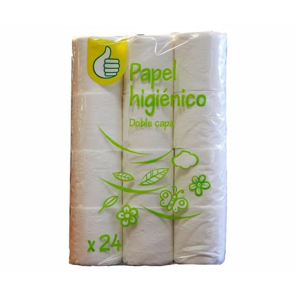 PRODUCTO ALCAMPO Papel higiénico doble capa 24 rollos - 1 ud - Imagen del producto en Findit