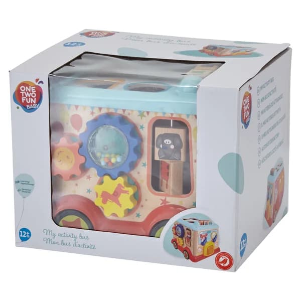 Playset de actividades con forma de autobús ONE TWO FUN ALCAMPO. - 1 ud - Imagen del producto en Findit
