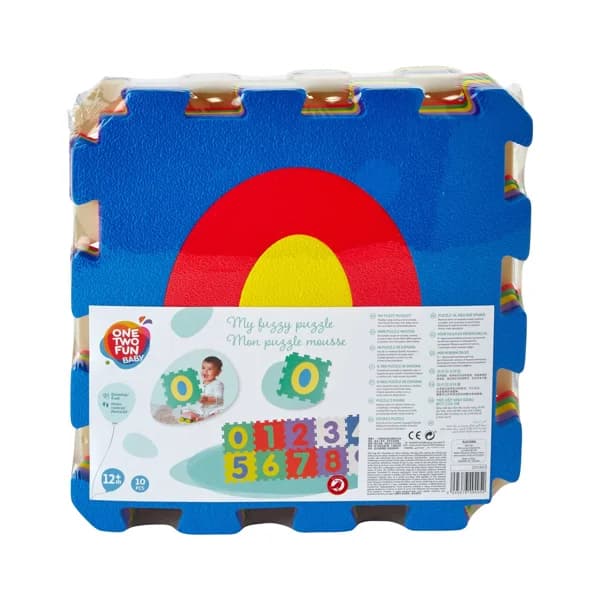 Puzzle infantil de suelo con 10 piezas de foam, ONE TWO FUN ALCAMPO. - 1 ud - Imagen del producto en Findit