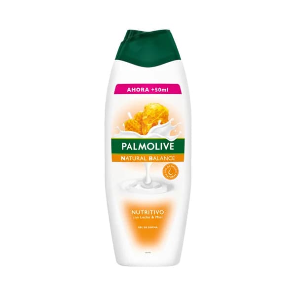 PALMOLIVE Natural balance Gel de baño o ducha con textura crema, enriquecido con leche y extracto de miel 600 ml. - 0.6 l - Imagen del producto en Findit