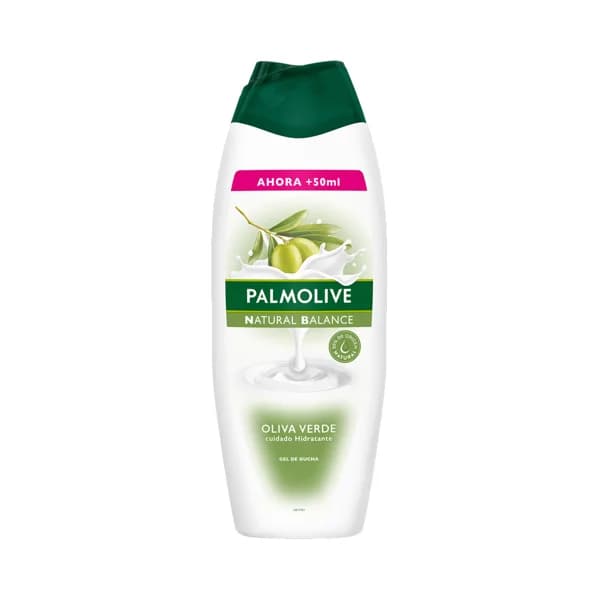 PALMOLIVE Natural balance Gel de baño o ducha con textura crema, leche y extracto de oliva verde 600 ml. - 0.6 l - Imagen del producto en Findit