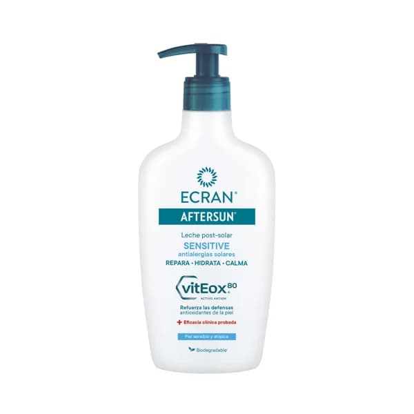 ECRAN Aftesun con acción hidratante y reparadora, especial pieles sensibles y atópicas ECRAN Sensitive 300 ml. - 0.3 l - Imagen del producto en Findit