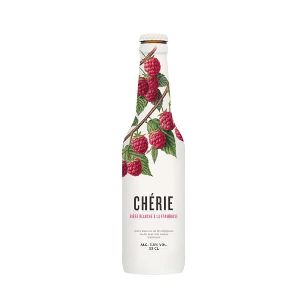 CHÉRIE Cerveza belga de trigo con sabor a frambuesa botella 33 cl. - 0.33 l - Imagen del producto en Findit
