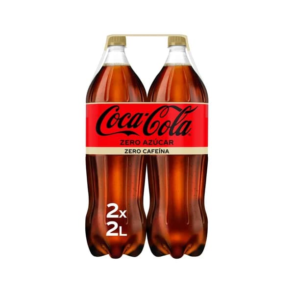 COCA COLA ZERO ZERO Refresco de cola pack 2 botellas de 2 l. - 4 l - Imagen del producto en Findit