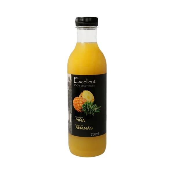 EXCELLENT Zumo refrigerado exprimido de piña EXCELLENT botella de 75 cl. - 0.75 l - Imagen del producto en Findit