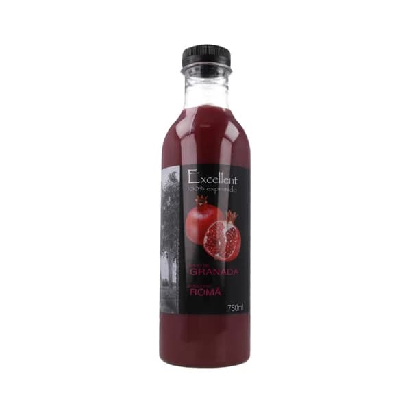 EXCELLENT Zumo exprimido de granada refrigerado EXCELLENT botella 75 cl. - 0.75 l - Imagen del producto en Findit