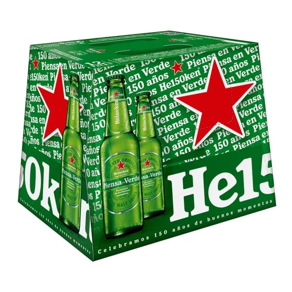 HEINEKEN Cervezas botella pack de 12 uds de 25 cl. - 3 l - Imagen del producto en Findit