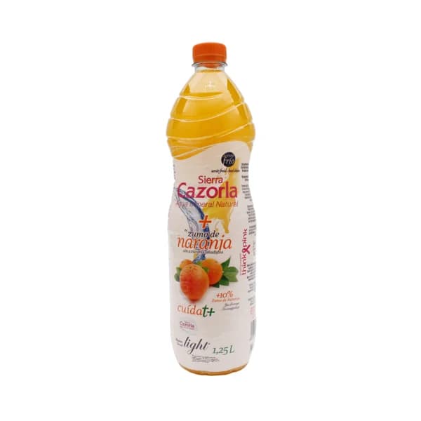 SIERRA CAZORLA Agua mineral más zumo de naranja sin azúcares añadidos 1,25 l. - 1.25 l - Imagen del producto en Findit