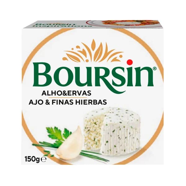 BOURSIN Queso fresco con ajo y finas hierbas 150 g. - 0.15 kg - Imagen del producto en Findit