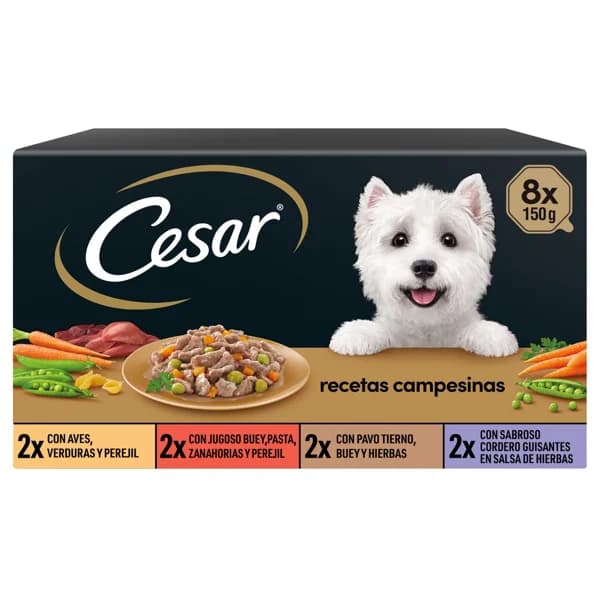 CESAR Comida para perro adulto, surtido CESAR 8 unidades de 150 gr. - 1.2 kg - Imagen del producto en Findit