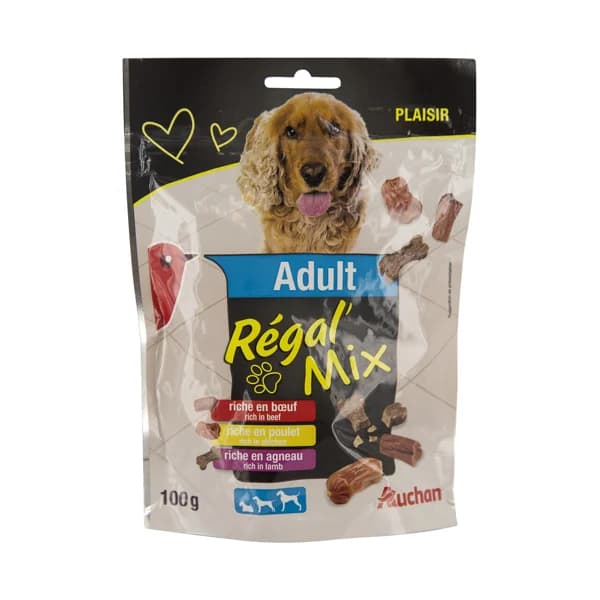 PRODUCTO ALCAMPO Snacks para perros adultos regal mix 100 g. - 0.1 kg - Imagen del producto en Findit