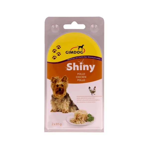 SHINY Comida para perro de talla pequeña a base de pollo SHINY 2 uds. de 85 gr, - 0.17 kg - Imagen del producto en Findit