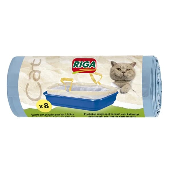 RIGA Bolsas de plástico para bandejas de gatos RIGA 8 uds. - 1 ud - Imagen del producto en Findit