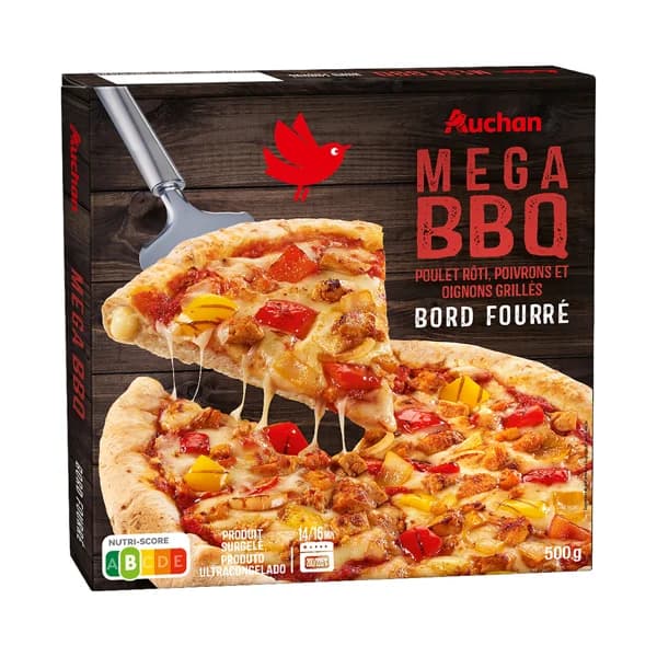 PRODUCTO ALCAMPO Pizza BBQ (pollo, pimientos y cebollas asados) con borde relleno 500 g. - 0.5 kg - Imagen del producto en Findit