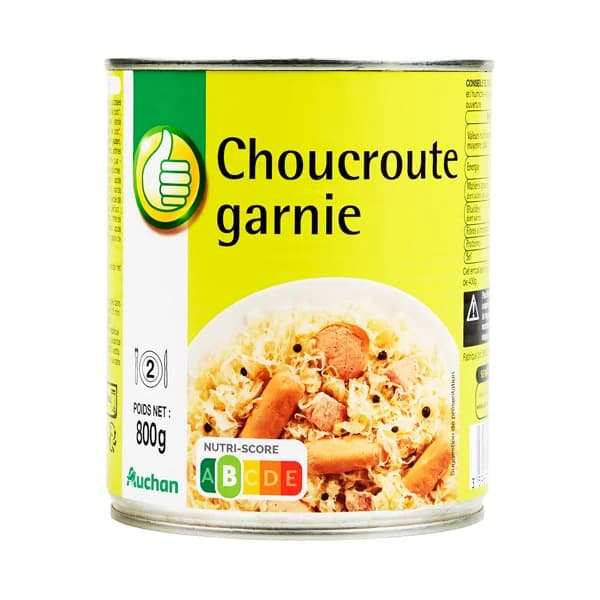 PRODUCTO ECONÓMICO ALCAMPO Preparado de chucrut 800 gr - 0.8 kg - Imagen del producto en Findit